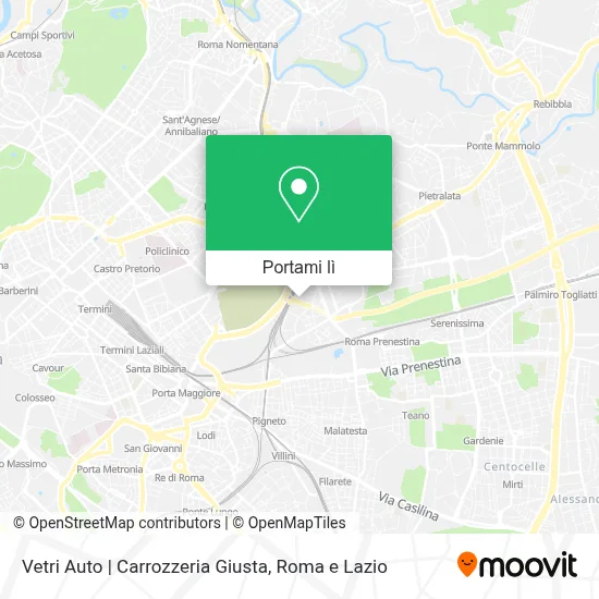 Mappa Vetri Auto | Carrozzeria Giusta