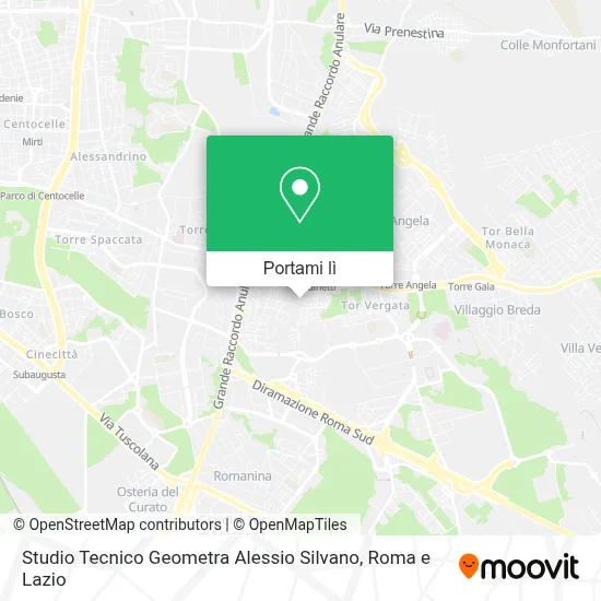 Mappa Studio Tecnico Geometra Alessio Silvano