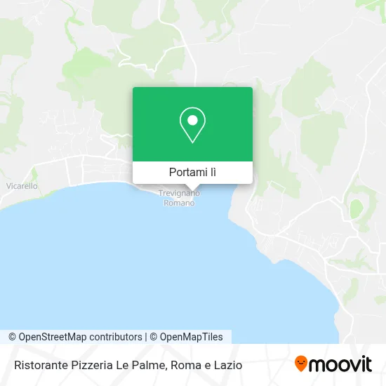 Mappa Ristorante Pizzeria Le Palme