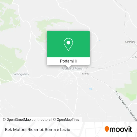 Mappa Bek Motors Ricambi