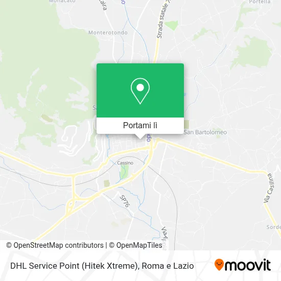 Mappa DHL Service Point (Hitek Xtreme)
