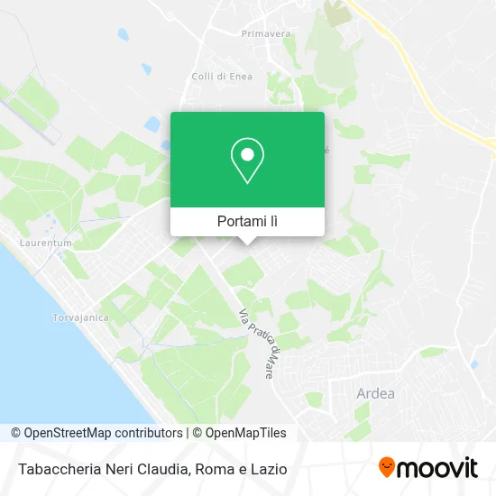 Mappa Tabaccheria Neri Claudia