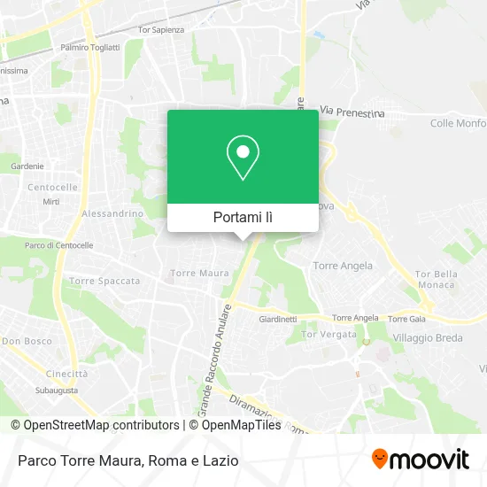 Mappa Parco Torre Maura