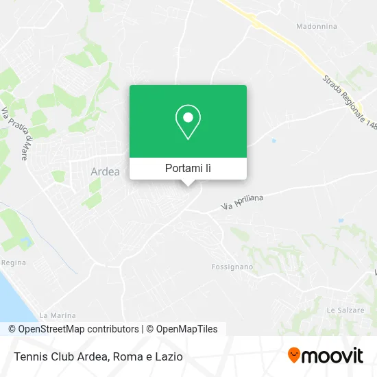 Mappa Tennis Club Ardea