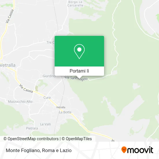 Mappa Monte Fogliano
