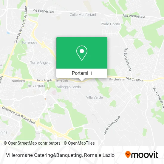 Mappa Villeromane Catering&Banqueting
