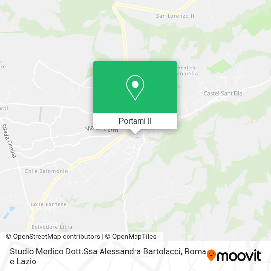 Mappa Studio Medico Dott.Ssa Alessandra Bartolacci