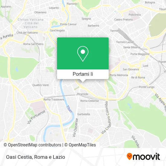 Mappa Oasi Cestia