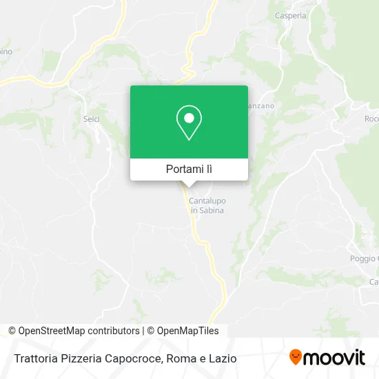 Mappa Trattoria Pizzeria Capocroce