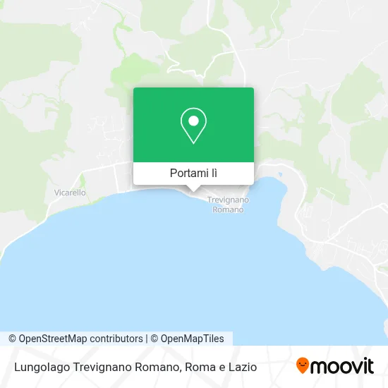 Mappa Lungolago Trevignano Romano