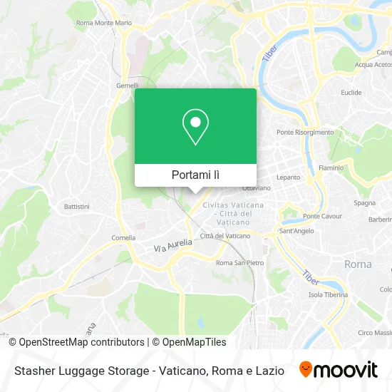 Mappa Stasher Luggage Storage - Vaticano