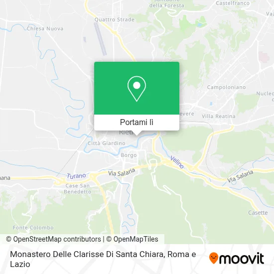 Mappa Monastero Delle Clarisse Di Santa Chiara