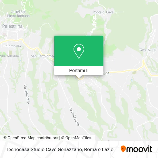 Mappa Tecnocasa Studio Cave Genazzano