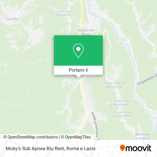 Mappa Moby's Sub Apnea Blu Rieti