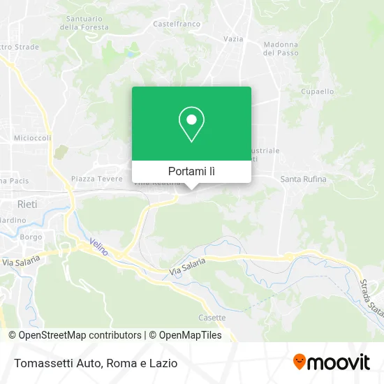 Mappa Tomassetti Auto