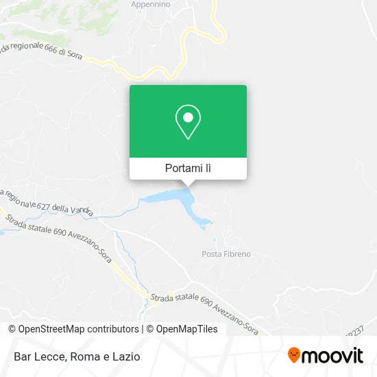Mappa Bar Lecce