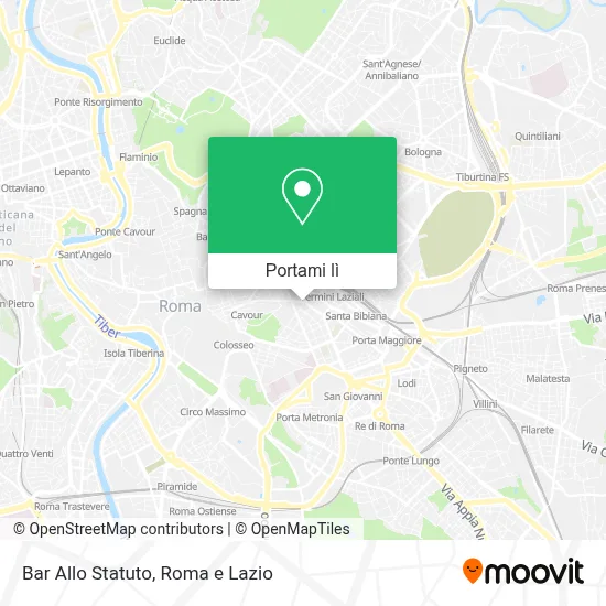 Mappa Bar Allo Statuto
