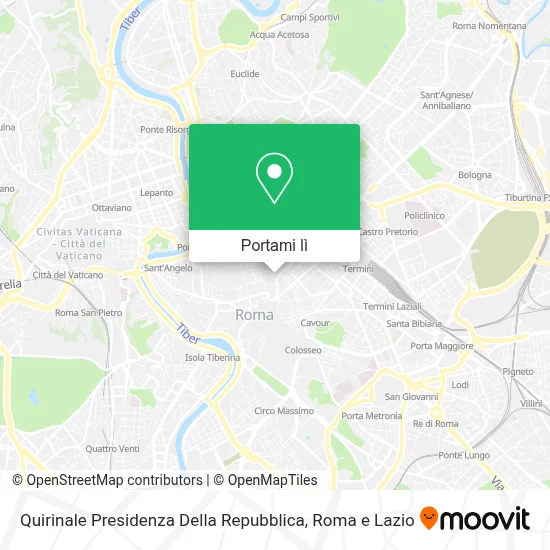 Mappa Quirinale Presidenza Della Repubblica
