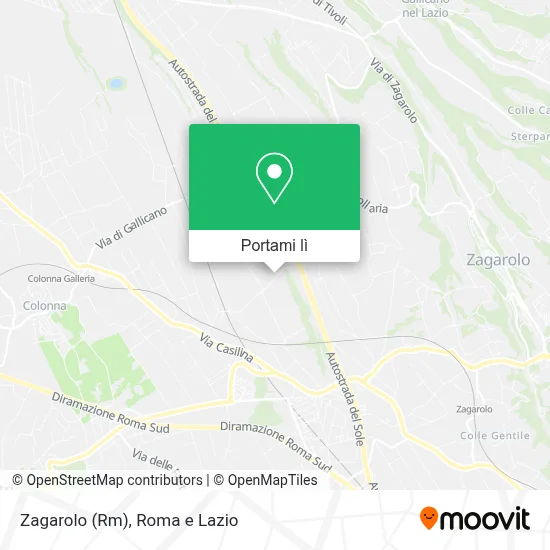 Mappa Zagarolo (Rm)