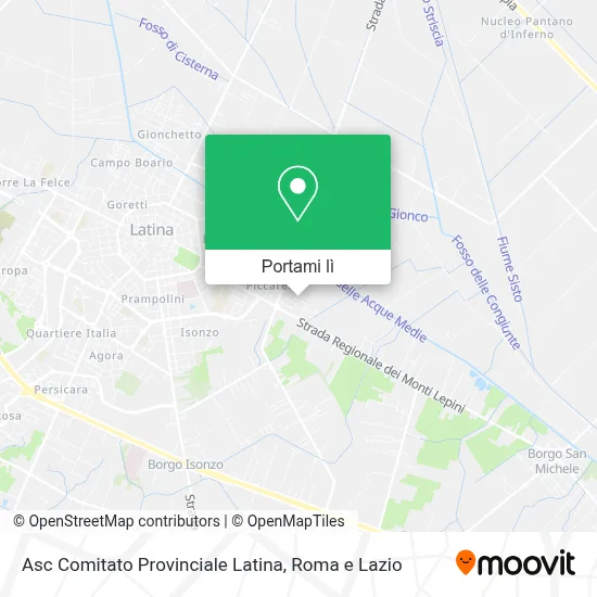 Mappa Asc Comitato Provinciale Latina