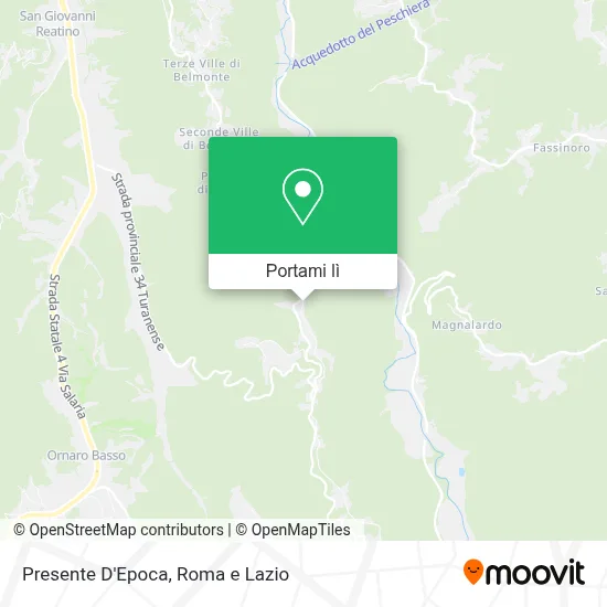 Mappa Presente D'Epoca