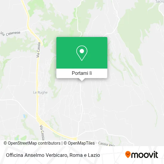 Mappa Officina Anselmo Verbicaro