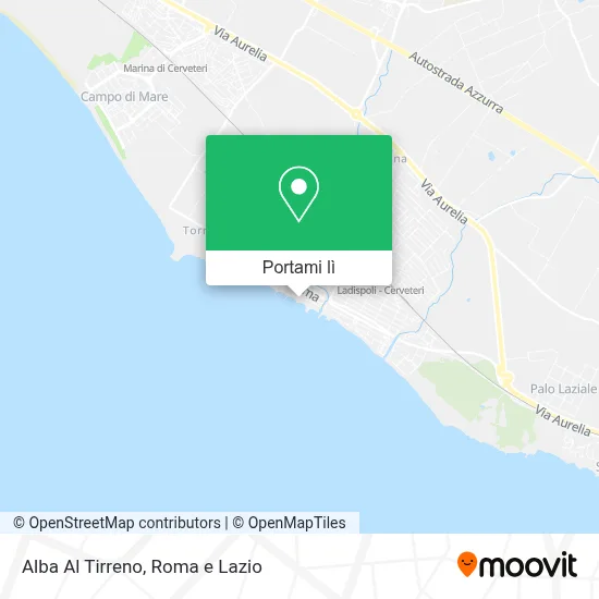Mappa Alba Al Tirreno