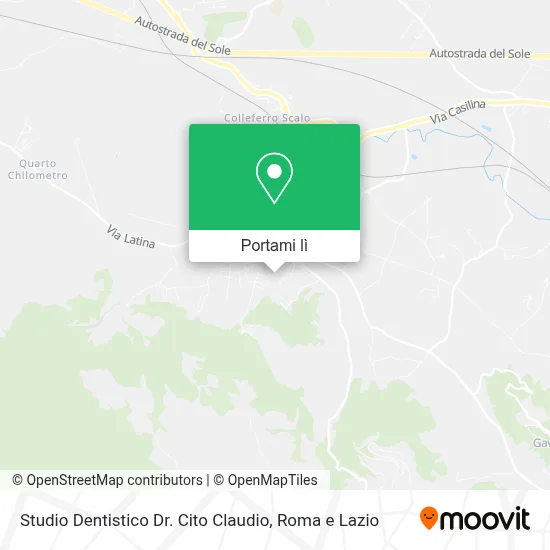 Mappa Studio Dentistico Dr. Cito Claudio