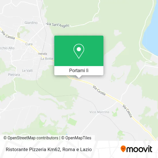 Mappa Ristorante Pizzeria Km62