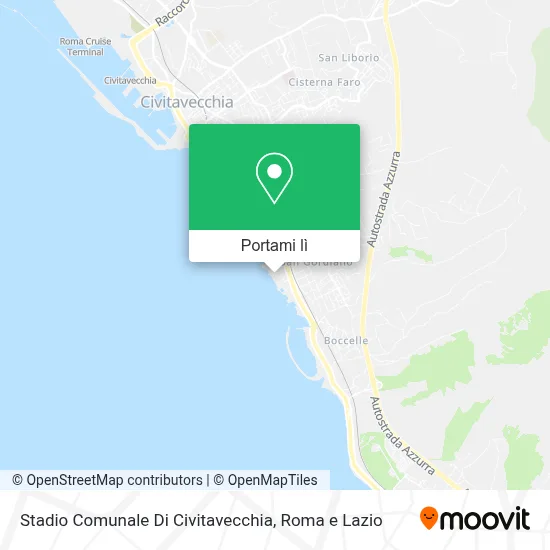 Mappa Stadio Comunale Di Civitavecchia