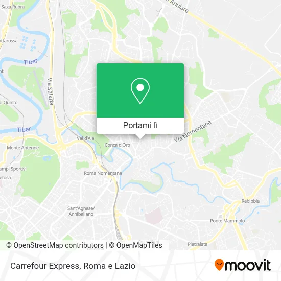 Mappa Carrefour Express