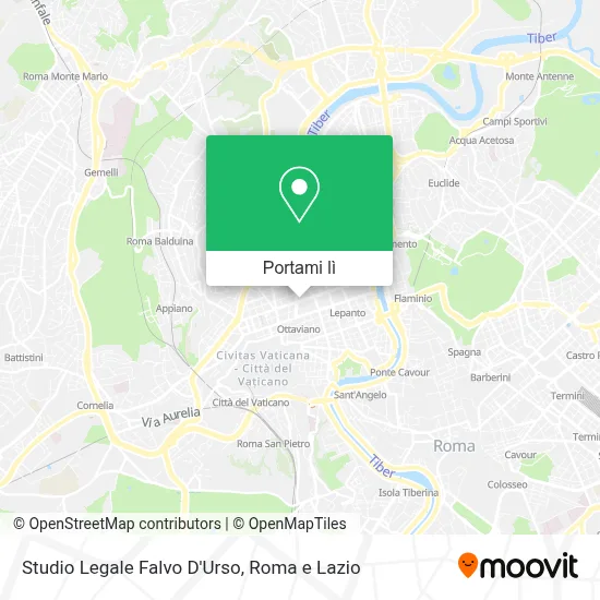 Mappa Studio Legale Falvo D'Urso