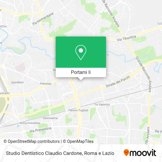 Mappa Studio Dentistico Claudio Cardone