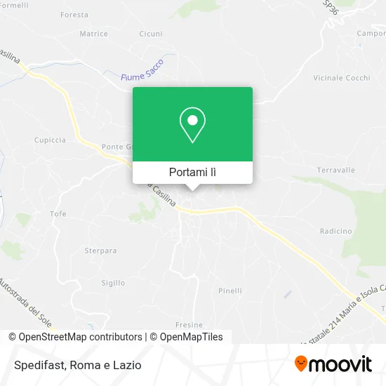 Mappa Spedifast
