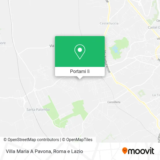 Mappa Villa Maria A Pavona