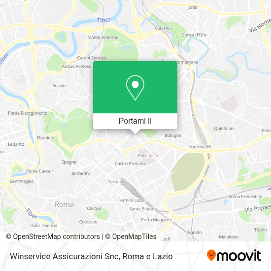 Mappa Winservice Assicurazioni Snc