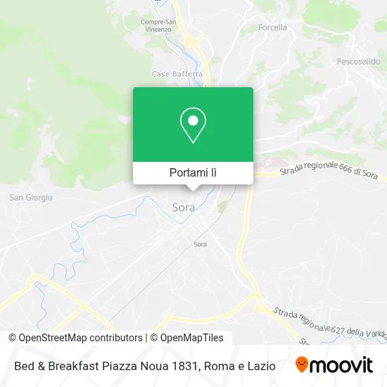 Mappa Bed & Breakfast Piazza Noua 1831