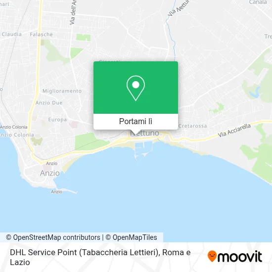Mappa DHL Service Point (Tabaccheria Lettieri)
