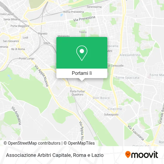 Mappa Associazione Arbitri Capitale