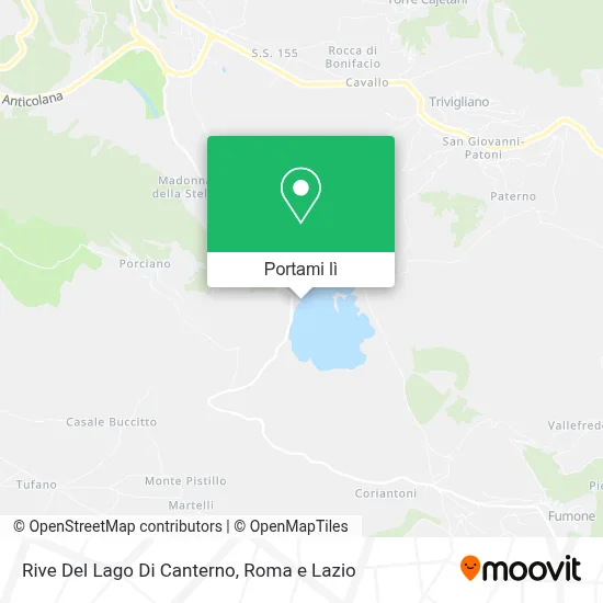 Mappa Rive Del Lago Di Canterno