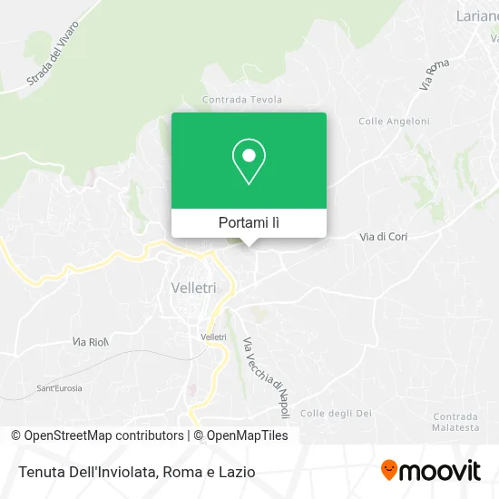 Mappa Tenuta Dell'Inviolata