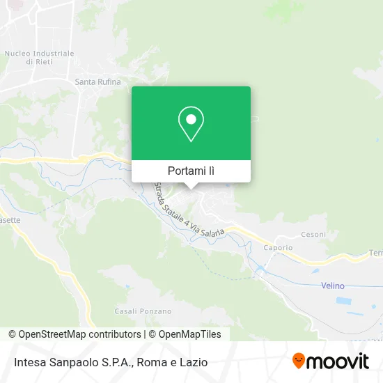 Mappa Intesa Sanpaolo S.P.A.