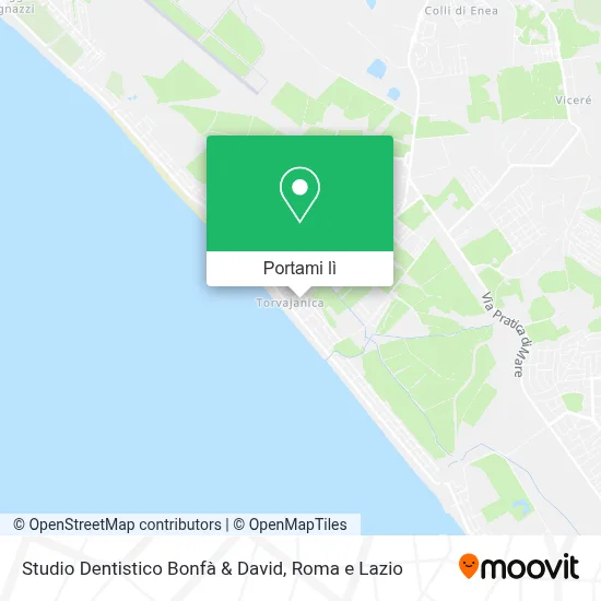 Mappa Studio Dentistico Bonfà & David