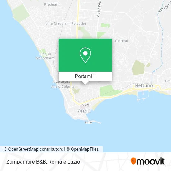 Mappa Zampamare B&B