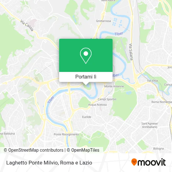 Mappa Laghetto Ponte Milvio