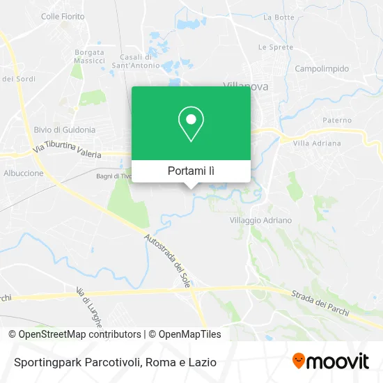 Mappa Sportingpark Parcotivoli