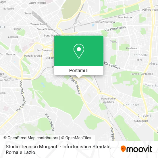 Mappa Studio Tecnico Morganti - Infortunistica Stradale