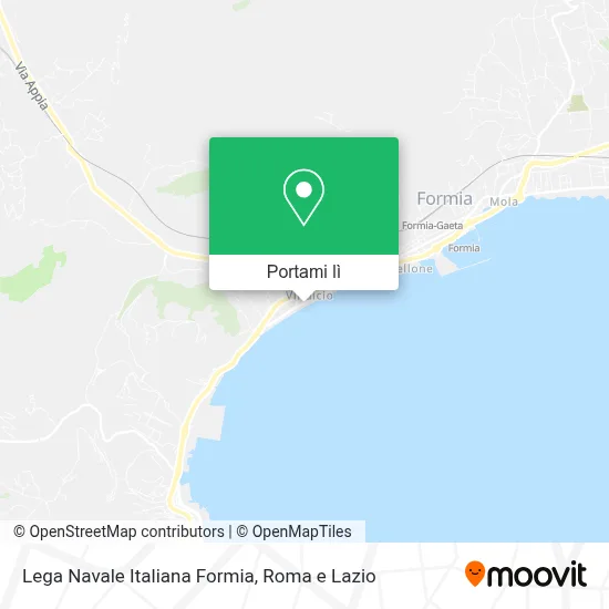 Mappa Lega Navale Italiana Formia