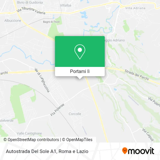 Mappa Autostrada Del Sole A1