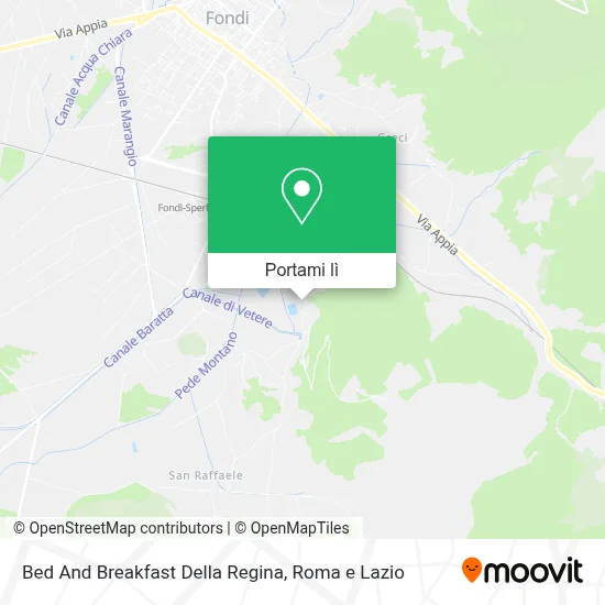Mappa Bed And Breakfast Della Regina